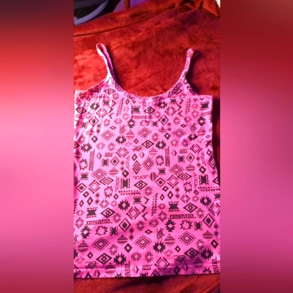 Hot pink tank top